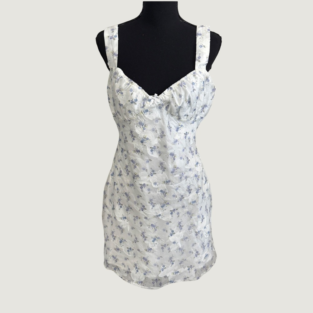 Princess Polly Floral Milkmaid Mini Dress US 8 Cottagecore Soft Girl Fairycore